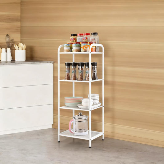 Industrial 4-Tier Storage Rack, Extendable Design for Multi-Scene Use