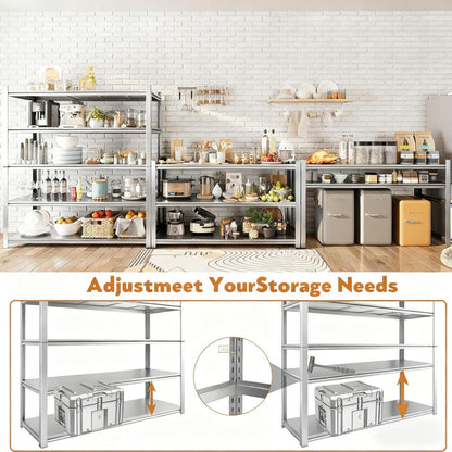 48.2" Heavy Duty Storage Rack 3000LBS 5-Tier Adjustable